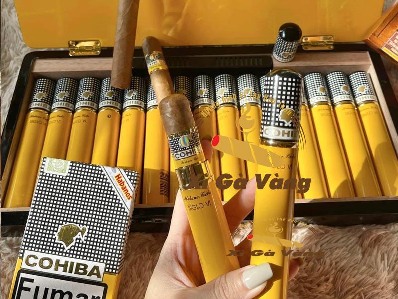 Xì gà Cohiba Siglo 6 sơn mài có giá khá đắt đỏ